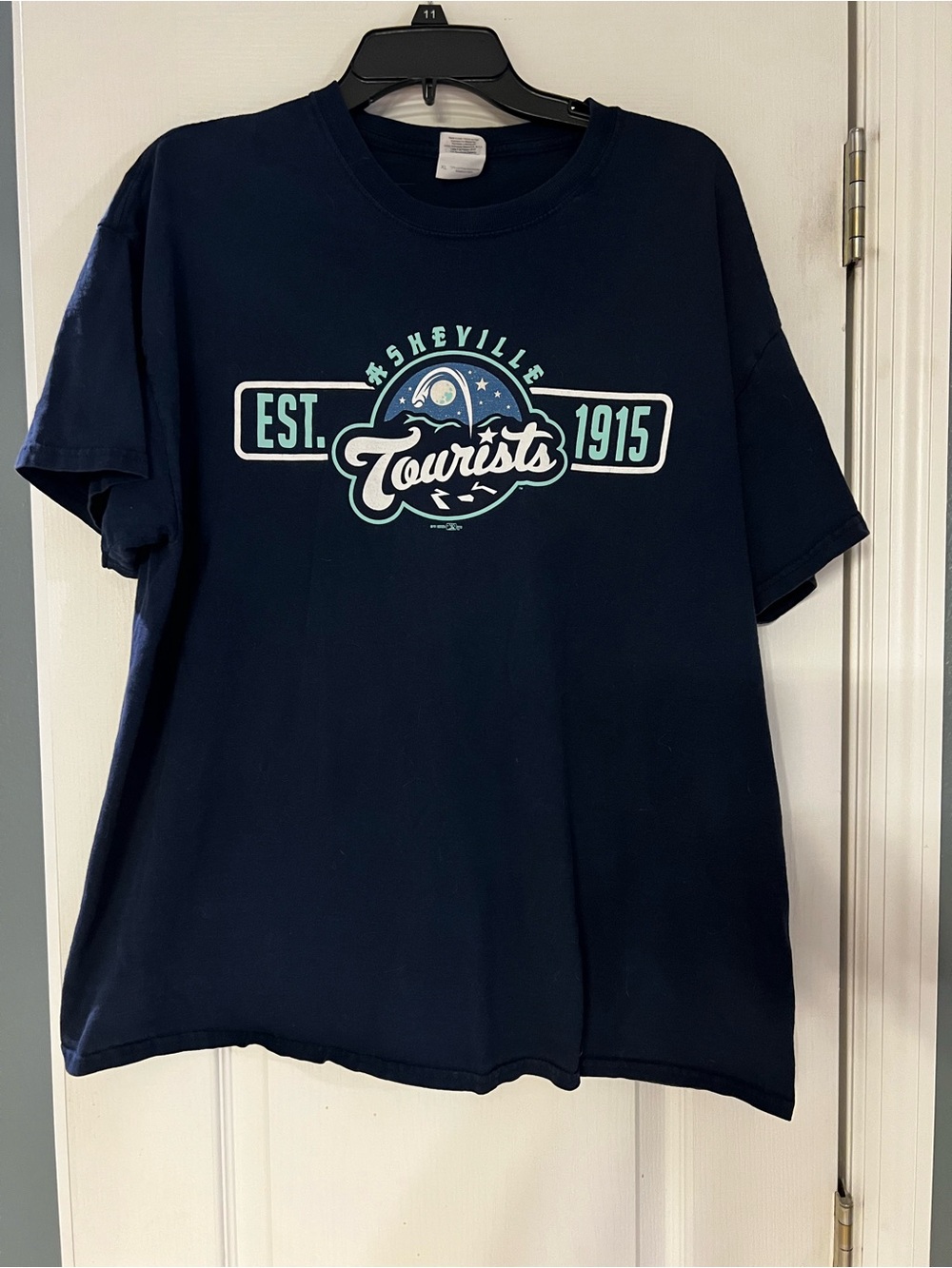 Gildan Navy Blue Asheville Tourists 'EST. 1915' Short Sleeve Tee